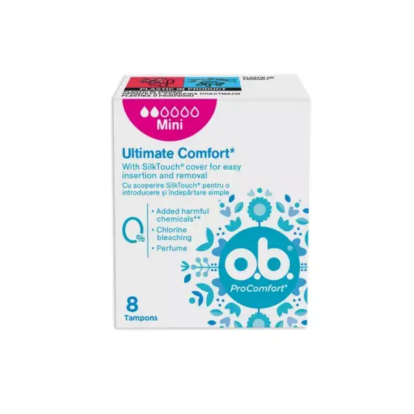 Tampoane O.B. Pro Comfort Mini, 8 bucati - Reduceri