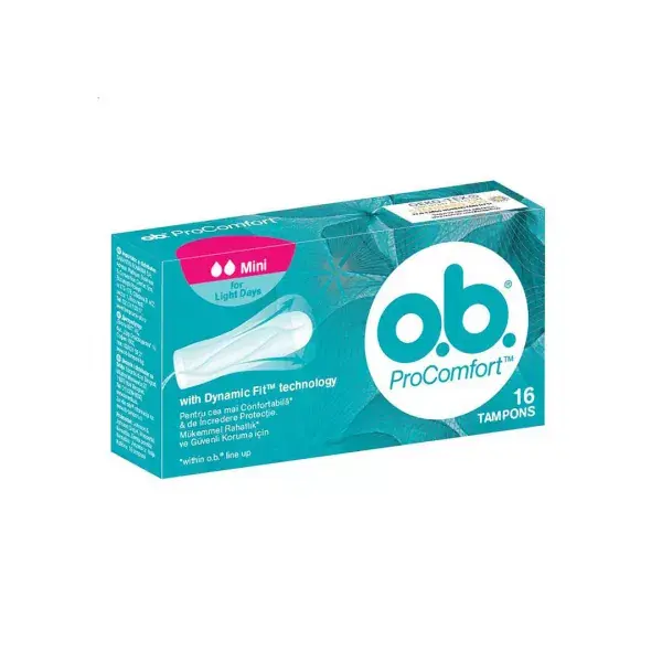 Top vânzări | Tampoane O.B. Pro Comfort Mini, 16 bucati