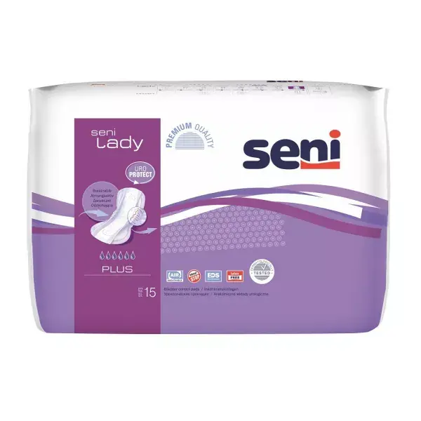 Noutate în catalog - Absorbante urologice pentru femei, Plus, 15 bucati, Seni Lady