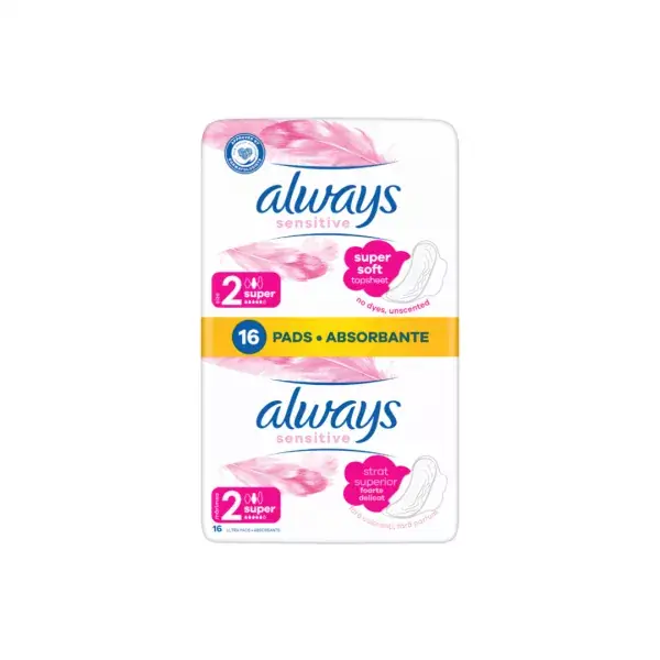 Absorbante Sensitive Duo Pack Ultra Super Plus, 16 bucati, Always - Preț excelent