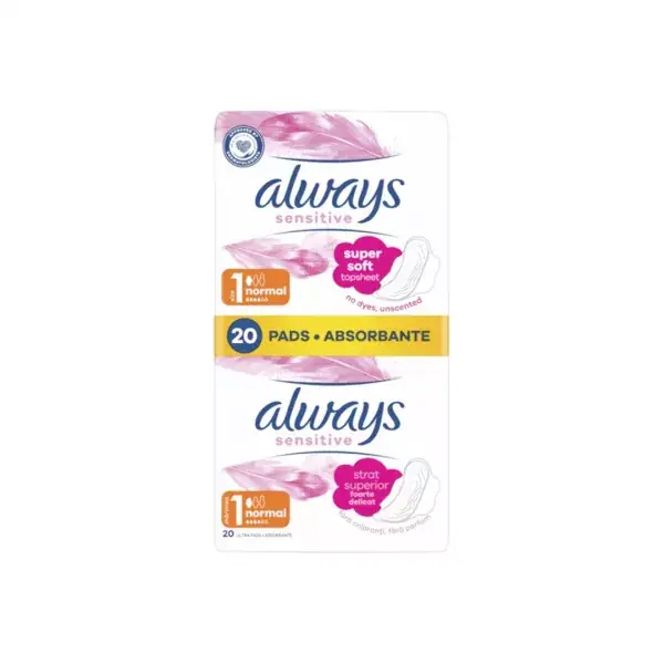 Ofertă promoțională - Absorbante Ultra Sensitive Normal, 20 bucati, Always