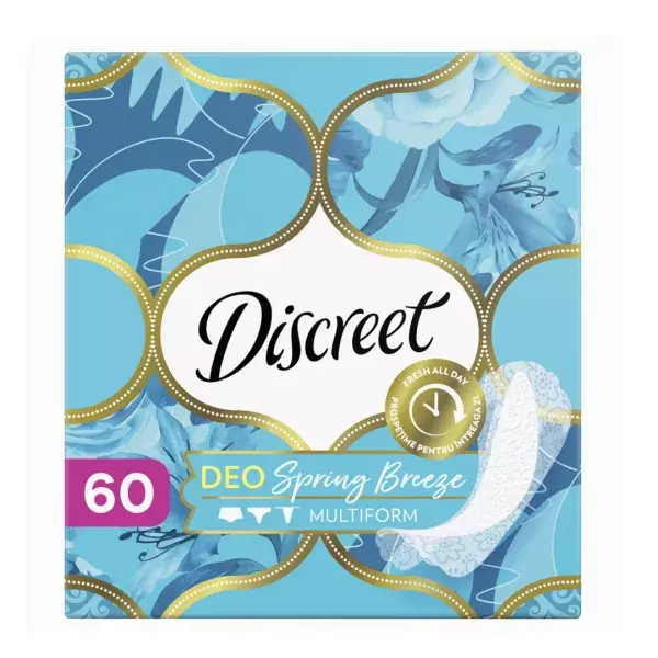 Absorbante Alldays Discreet Deo Spring Breeze, 60 bucati, Always - Ofertă avantajoasă