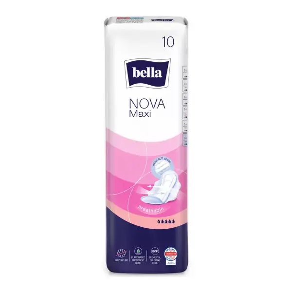 În stoc | Absorbante clasice cu aripioare Nova Maxi, 10 bucati, Bella