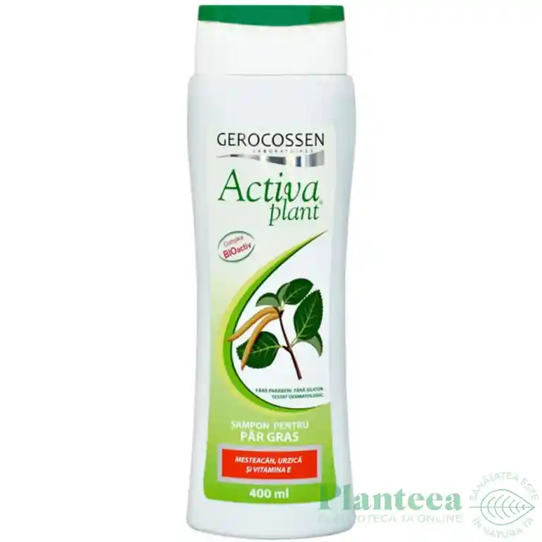 Comandă simplu | Sampon par gras mesteacan urzica ActivaPlant 400ml - GEROCOSSEN