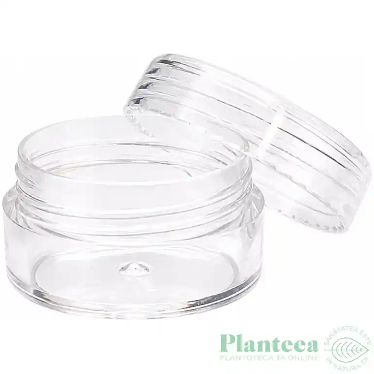 Top vânzări | Borcanel plastic transparent San cu capac 5ml - ELLEMENTAL