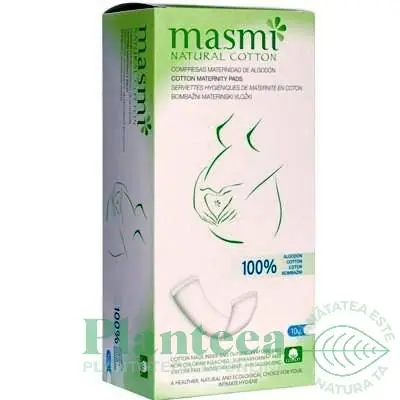 Absorbante zilnice lehuzie bumbac organic 10b - MASMI | Selecție premium