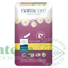 Absorbante fara aripioare noapte maxi 10b - NATRACARE | Ofertă online