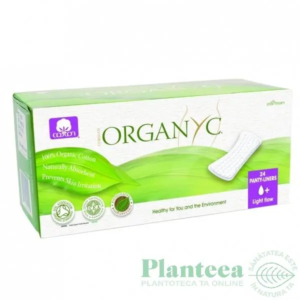 Absorbante zilnice bumbac 24b - ORGANYC - Doar azi