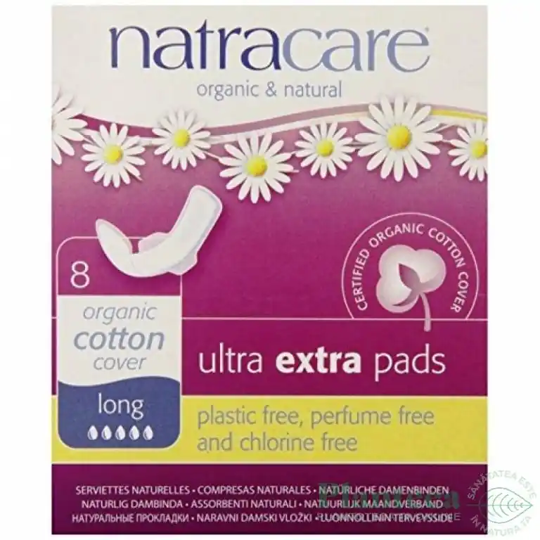 Absorbante cu aripioare zi ultra extra lungi 8b - NATRACARE - Noutate în catalog