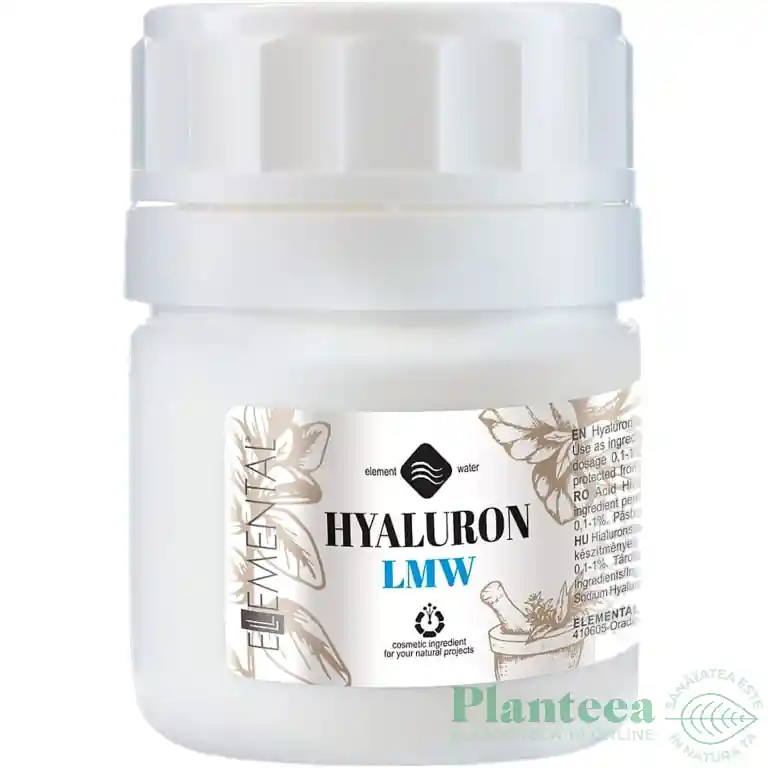 Acid hialuronic pur LMW 1g - ELLEMENTAL - Calitate superioară