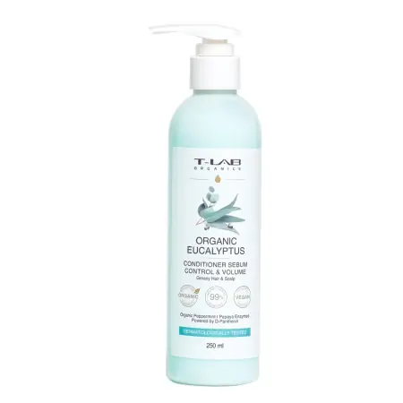 Ultimele zile | Balsam de par pentru volum si reducerea sebumului, T-LAB Organics, Eucalipt, 250 ml