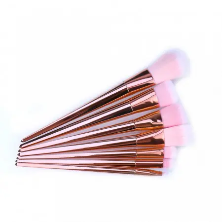 Set 7 pensule profesionale pentru machiaj Rose Gold | Noutate în gamă