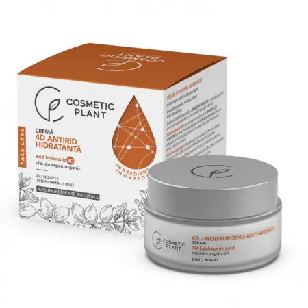 4D Cremă antirid hidratantă, 50 ml, Face Care Cosmetic Plant - Pentru o perioadă limitată