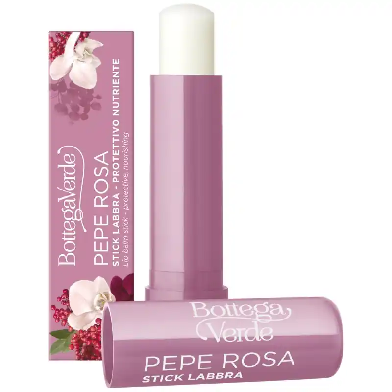 Balsam de buze, hidratant, cu extract de piper roz - Pepe Rosa, 5 ML - Noutate în gamă
