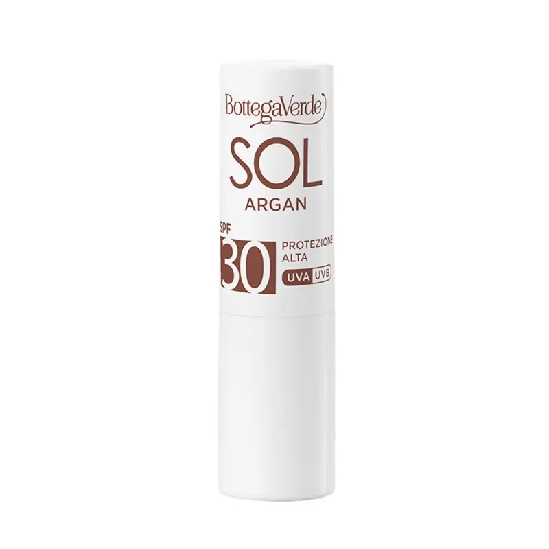 Balsam de buze, rezistent la apa, cu ulei de Argan si Vitamina E, SPF 30 - Sol Argan, 5.5 ML - Produs de top