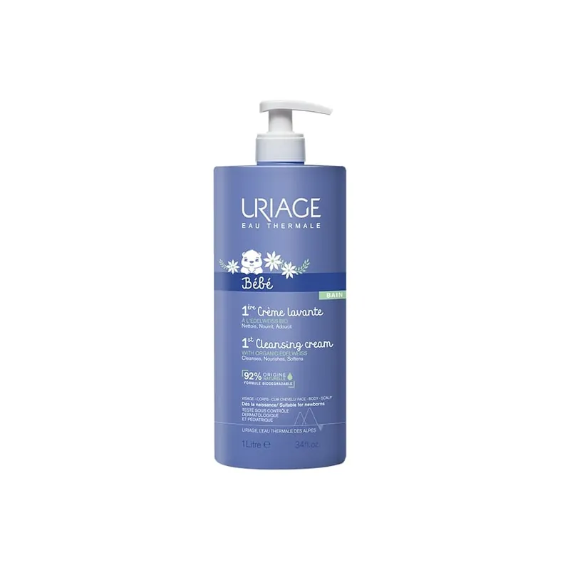 1er BEBE crema de curatare, 1000ml , Uriage - Noutate în gamă