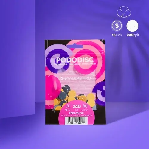 Bestseller - Refill pads on a soft base for pedicure disc Pododisc Staleks Pro S, 240 grit (50 pcs)