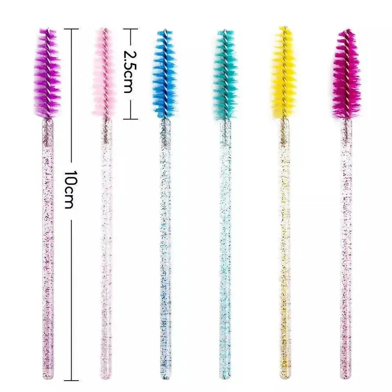 50pcs Crystal Handle Disposable Eyelash Brush | Ultima șansă