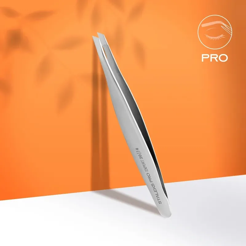 Au mai rămas puține bucăți - Eyebrow tweezers Staleks Pro Expert 20 Type 4, TE-20/4