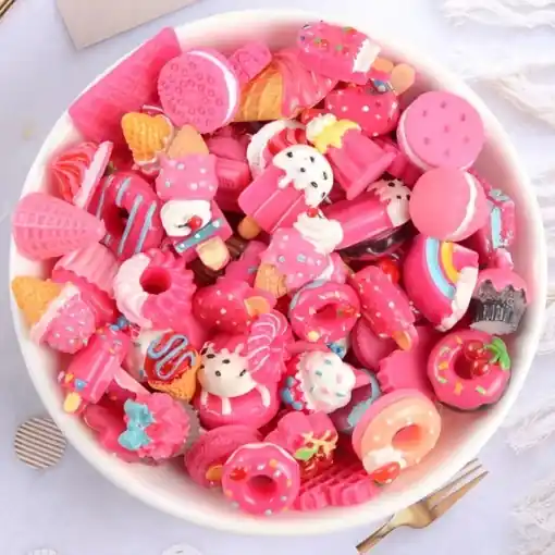 Cantități limitate - Set decor pentru unghii 3D Pink Cakes