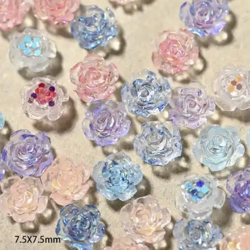Economisește acum | Set flori 3D Glitter Mix Roses