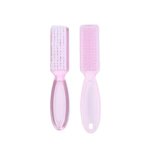 Perie cu maner Clear Pink pentru indepartarea prafului - Premium