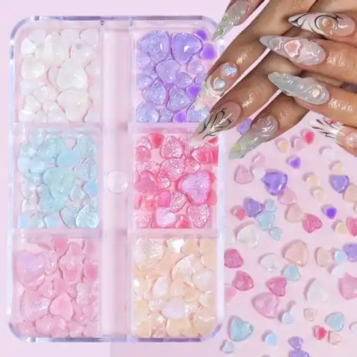 Set inimi 3D Glitter Sunlight | Reducere suplimentară
